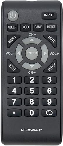 Miniatura 1 de Beyution NS-RC4NA-17 - Control remoto de repuesto para Insignia TV NS24D310NA17 NS-24D310NA17 NS24D510MX17 NS-24D510MX17 NS24D510NA17 NS-24D510NA17