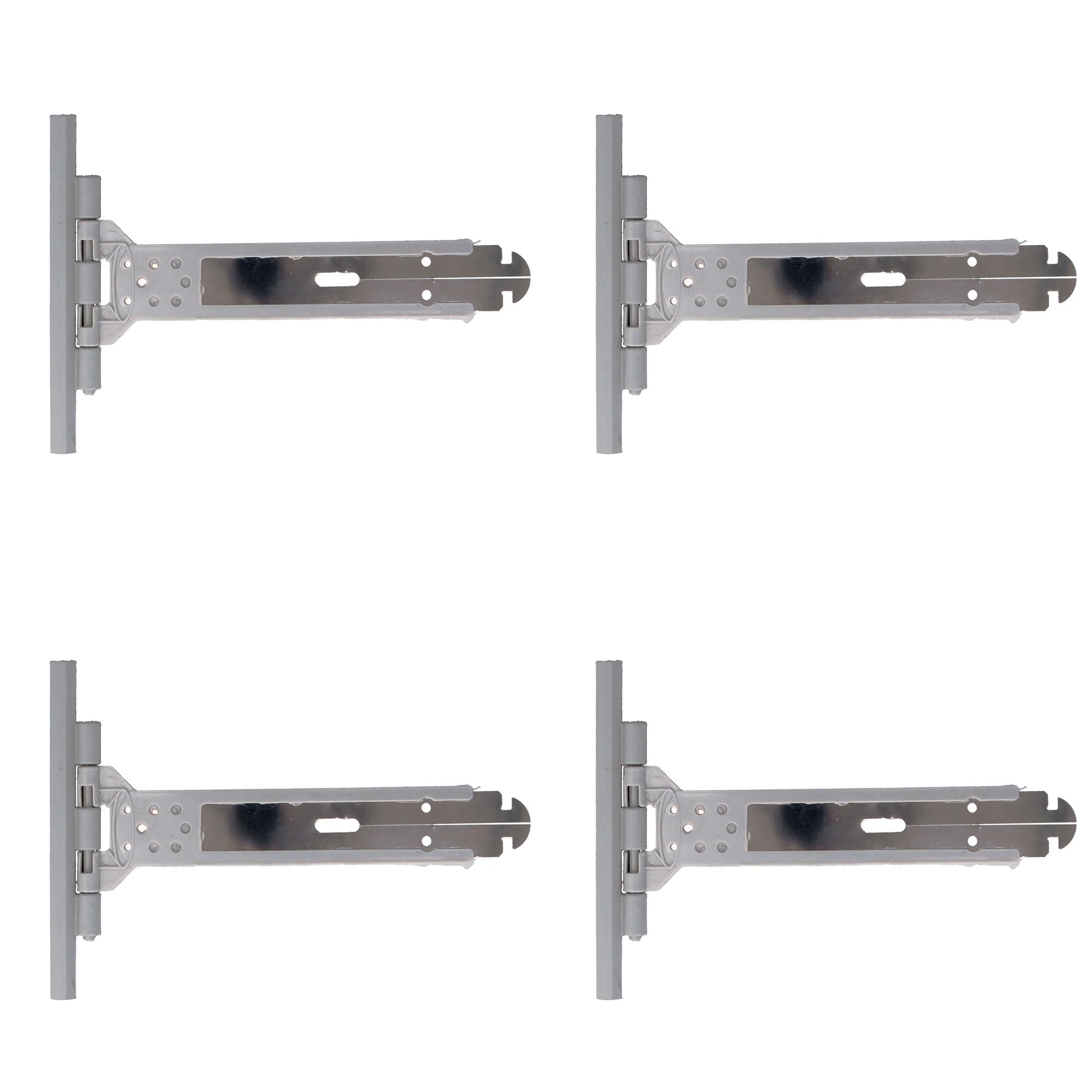 Amig Grey - Pack Of 4 Roller Shutter Straps In Stainless Steel - Blind Strapping Brackets