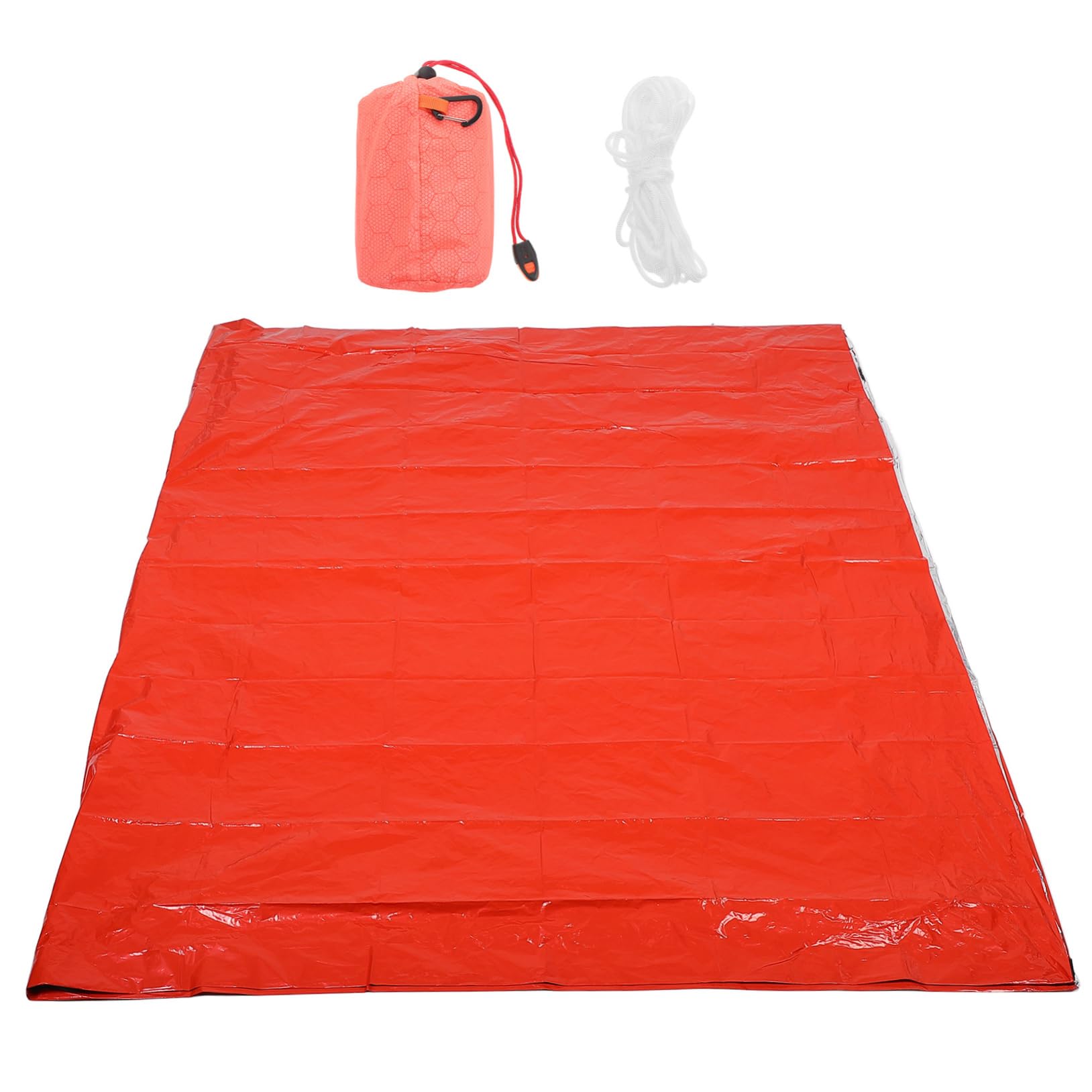 VICASKY 1 Set Emergency Survival Sleeping Tent Thermal Bivy Sack Warm Keeping Blanket for Camping Hiking Durable Protection Multipurpose Emergency Shelter