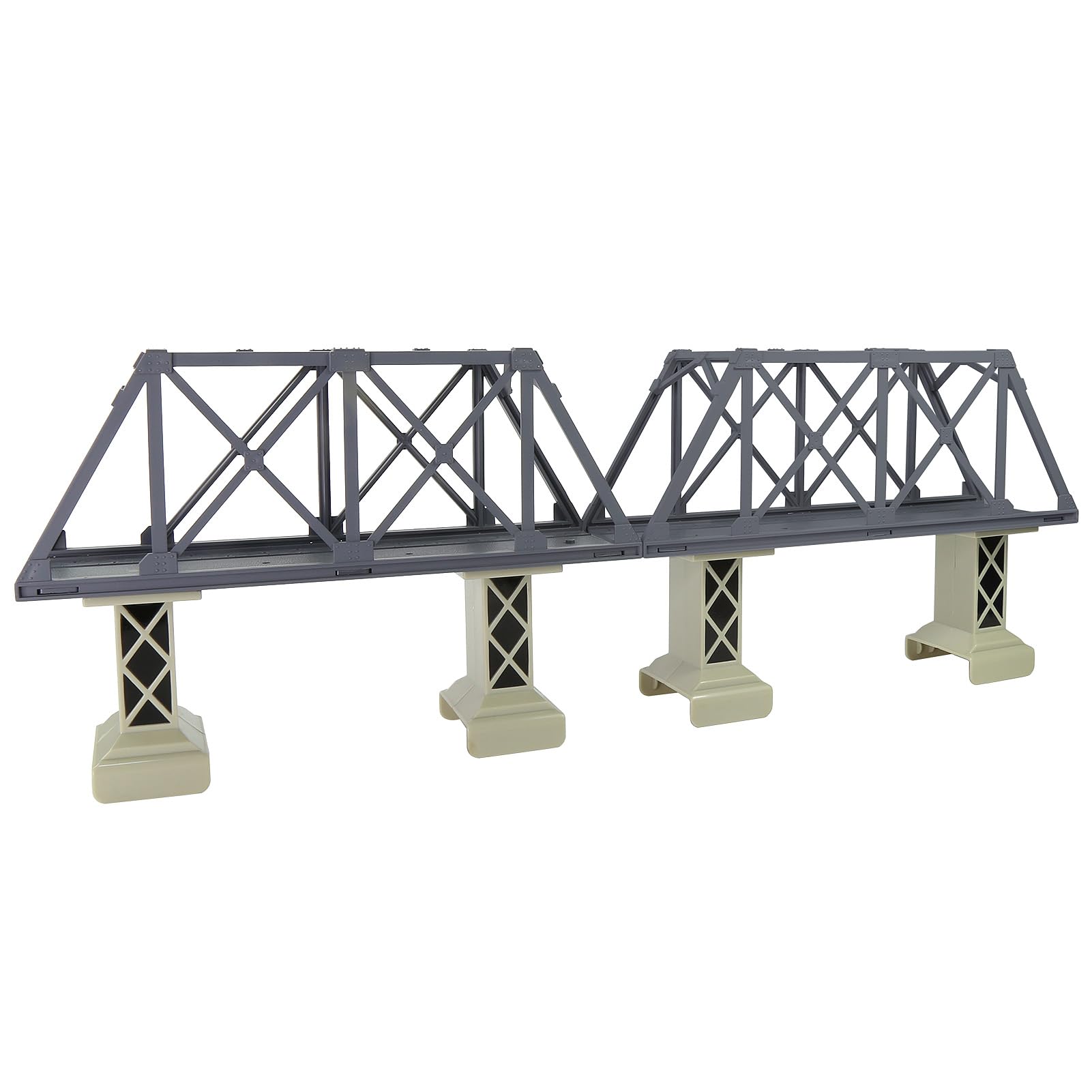 Evemodel 1 piste H0 1:87 modèle pont à colombages kit pour modélisme ferroviaire (gris foncé)
