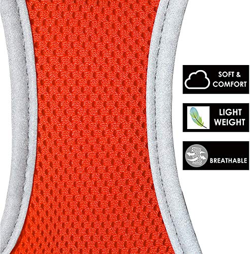 Kruz PET KZA306-14L Reflective Mesh Dog Harness, No Pull, Easy Walk, Quick Fit, Comfortable, Adjustable Pet Vest Harnesses for Walking, Training, Small, Medium Dogs - Red - Large - Thumbnail 5