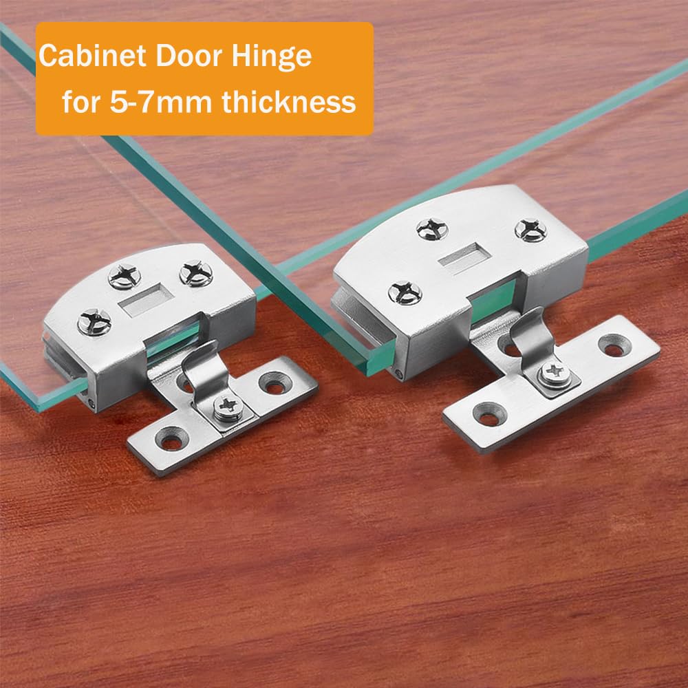 Cerniere Per Porte In Vetro Senza Telaio - Nero, 6 Pezzi Per Docce E Vetrine - Foto 9