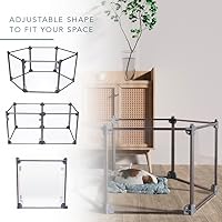 Vista 5 de Front Row Corralito Plegable para Perros – Corralito Duradero y Portátil para Cachorros para Ejercicio, Descanso y Juego – Paneles de Valla
