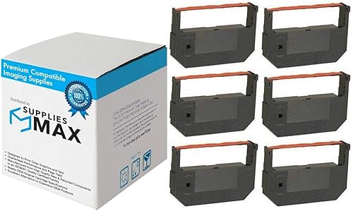 Repuesto compatible para cintas de impresora Porelon 11325 negro/rojo (6/PK) - Reemplazo a Monroe P-71