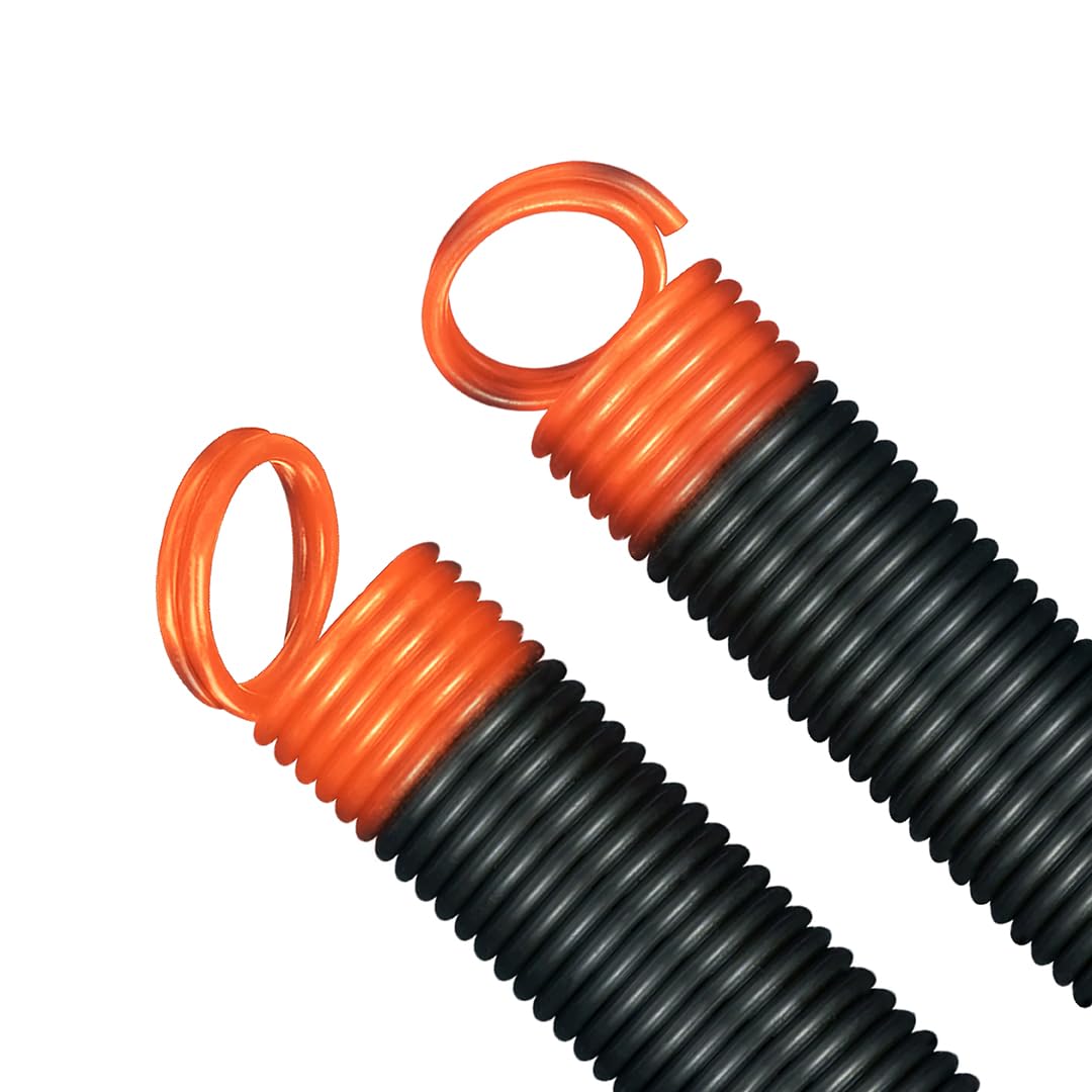 2 Pack 25" Garage Door Springs for 7 FT Garage Doors Doors - Made in USA (70 LBS Orange End 2 Springs)