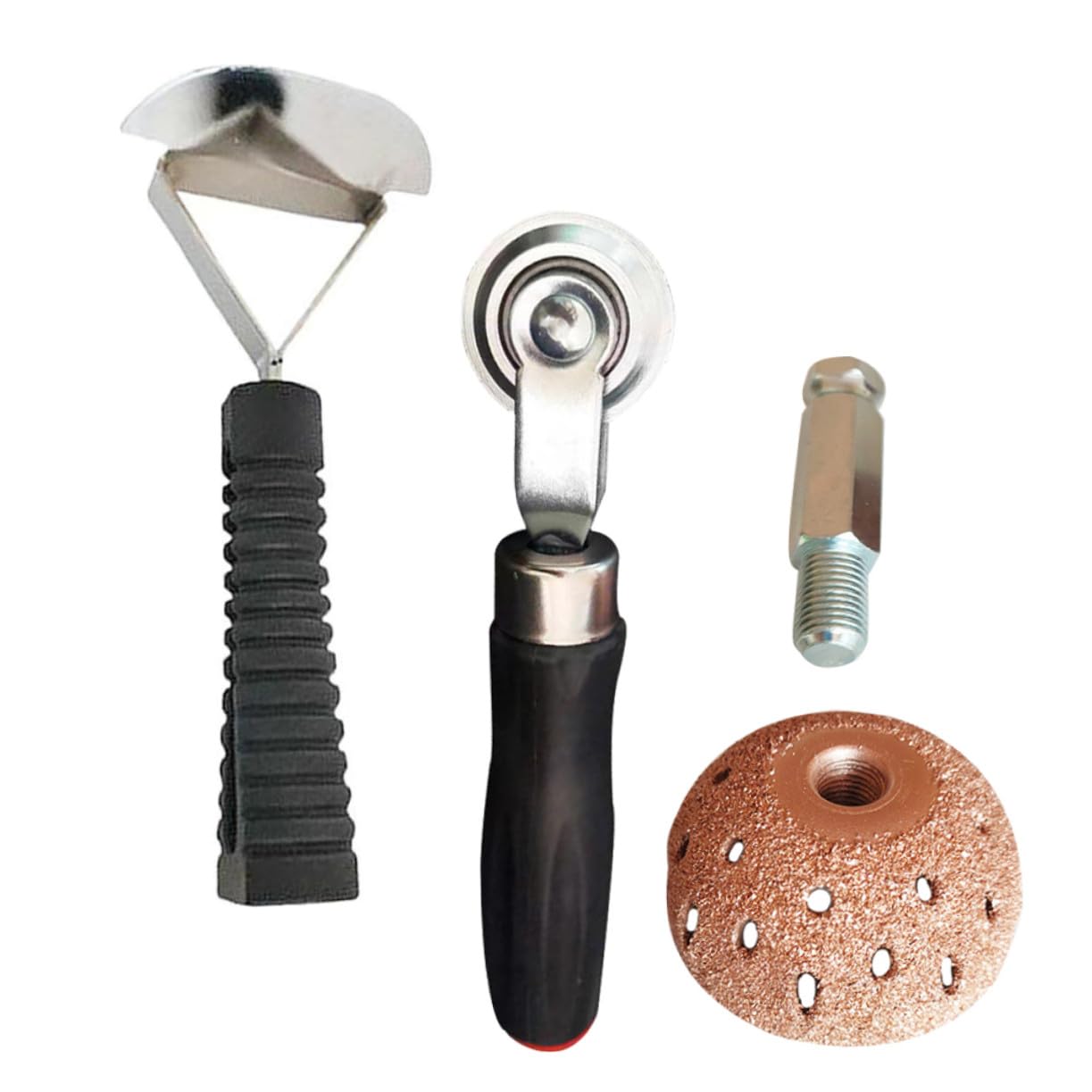 Kit Riparazione Pneumatici Auto Nero Compatto Metallo | Rullo a Pressione e Testina a Tazza, Struttura Robusta, Uso Professionale, da Tenere nel Bagagliaio