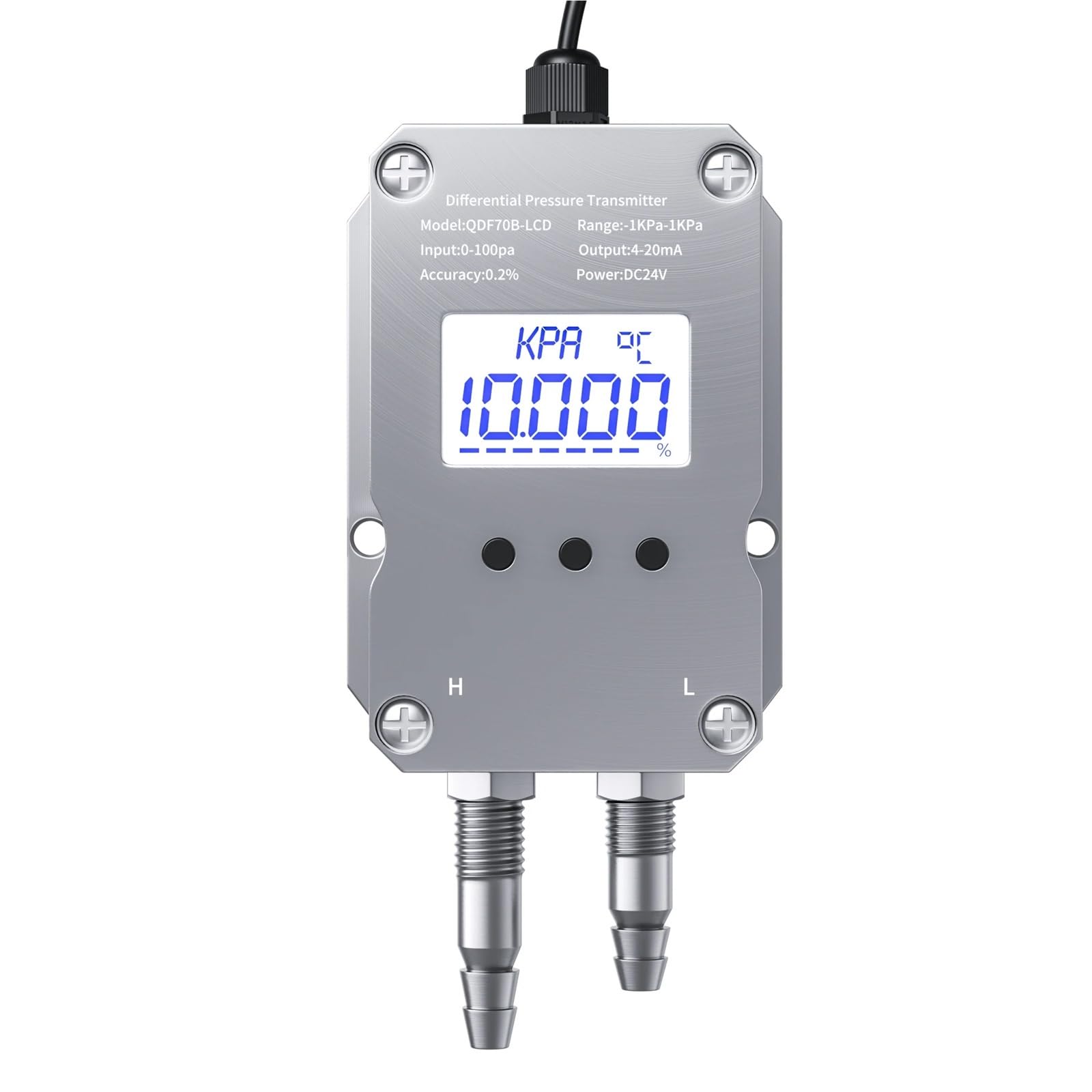 Transmisor de presión diferencial 4-20 mA Sensor Alta precisión(0-4KPa)