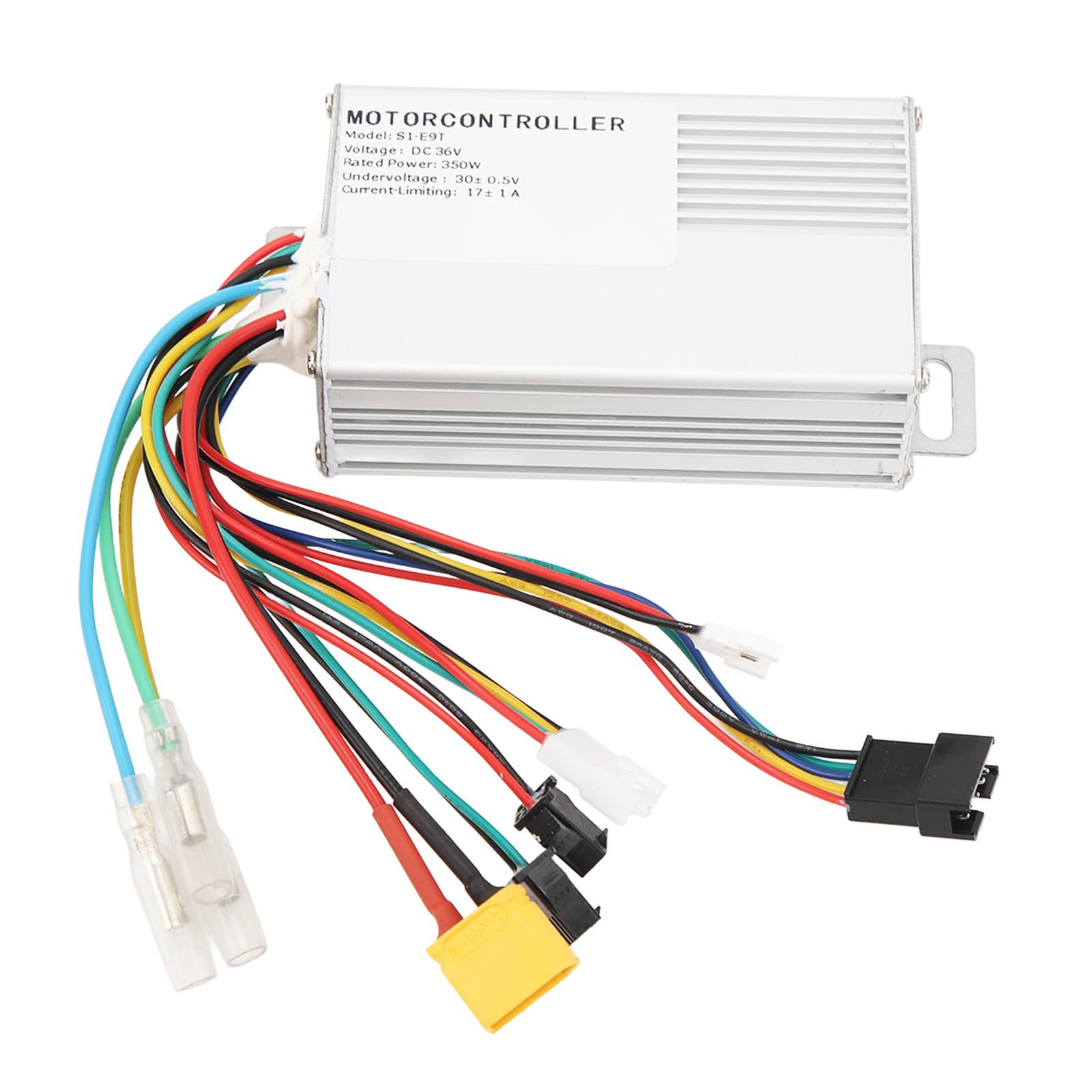 Cryfokt E Motor Controller, 36V 350W Electric Scooter Controller with Aluminum Alloy Shell, Aluminum Alloy Brushless Motor Controller for Electric Scooter
