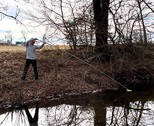Birdi Disc Golf Retriever Pole - XL 15 Foot extendable Pole - Durable Stainless Steel Frame - Top Disc Golf Accessory to Retrieve Discs in Water, Trees, Rocks, Bushes