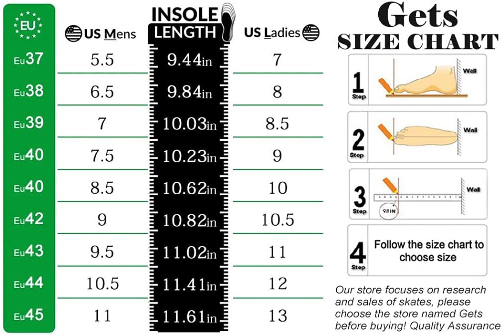 Gets Womens Roller Skates Pu Leather Four-Wheel Roller Skates High-Top Roller Skates Outdoor Shiny Roller Skates for Adults,Girls