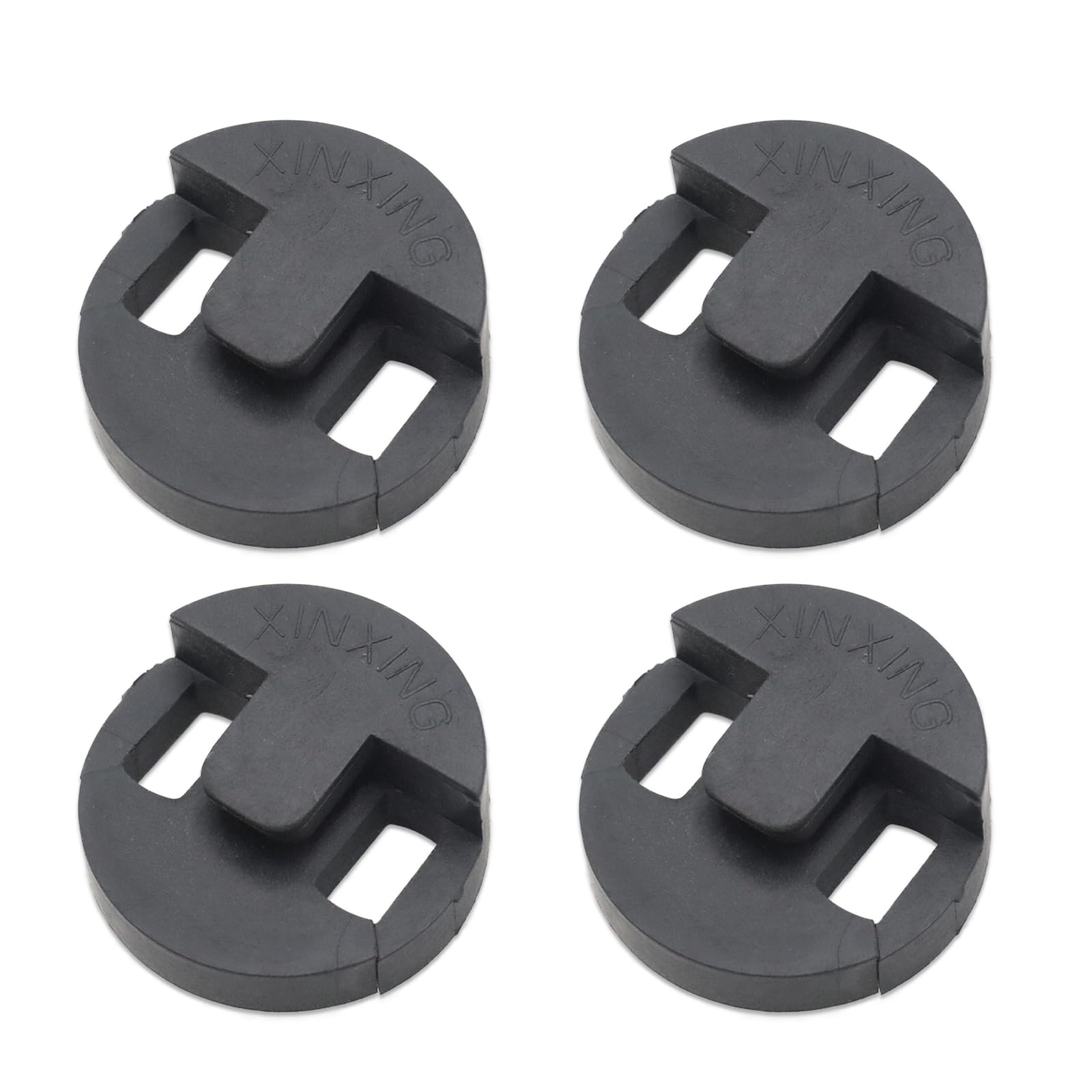 Cheerock Pack of 4 Rubber Cello Practice Mute, Round Tourte Style Silencer for Quiet Practice, Black Cello Accessory for Uninterrupted Training Sessions