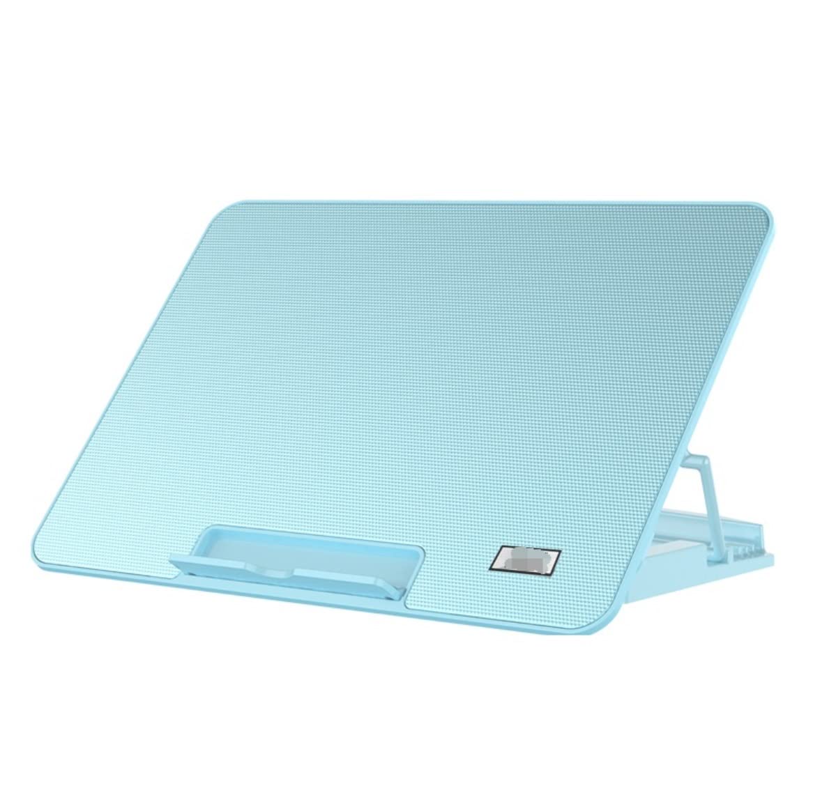 Chłodnica do Laptopa 12 "-17" Cicha Podstawka Chłodząca Do Laptopa Z 2 Portami USB Zasilanymi Cichymi Wentylatorami Chłodzenie Notebooka Stojak na laptopa,Wentylowany(Blue)