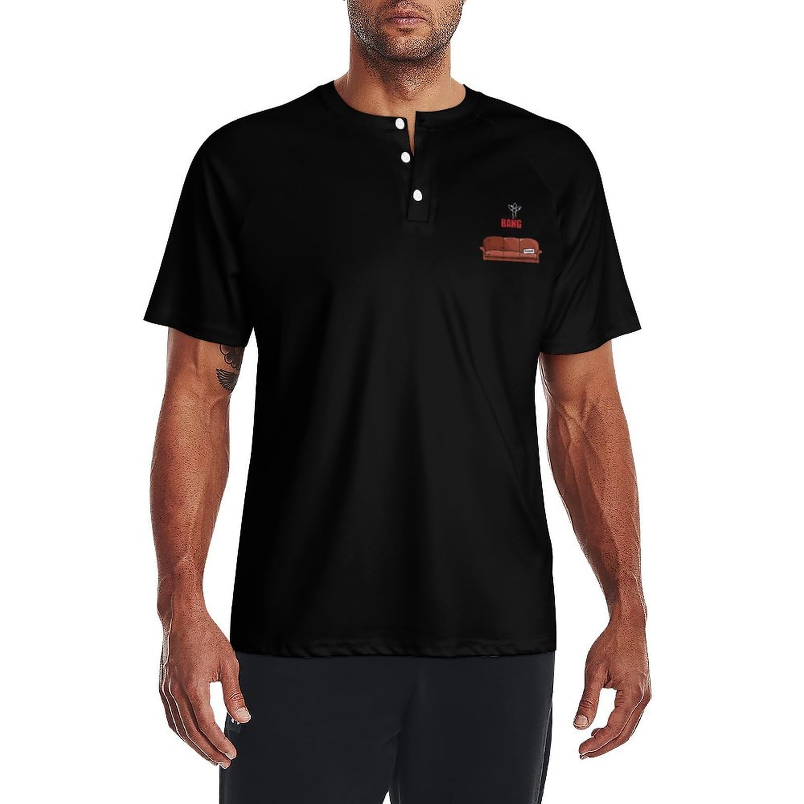 Amazon | [OmobY] ビッグバン セオリー ヘンリーネック Tシャツ 半袖  