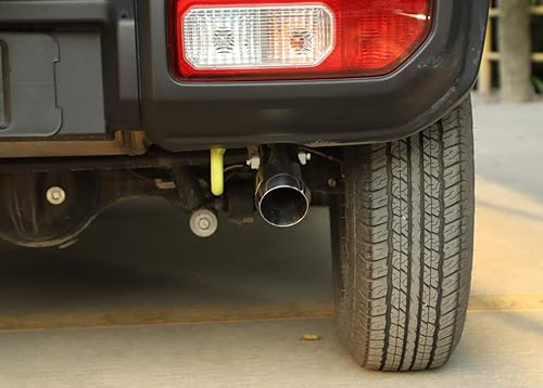 Miniatura 3 de YOCTM JB64 JB74W Silenciador de escape de coche de acero inoxidable sólido plateado Tubo de cola de tubo de escape para Suzuki Jimny 2019 2020 2021