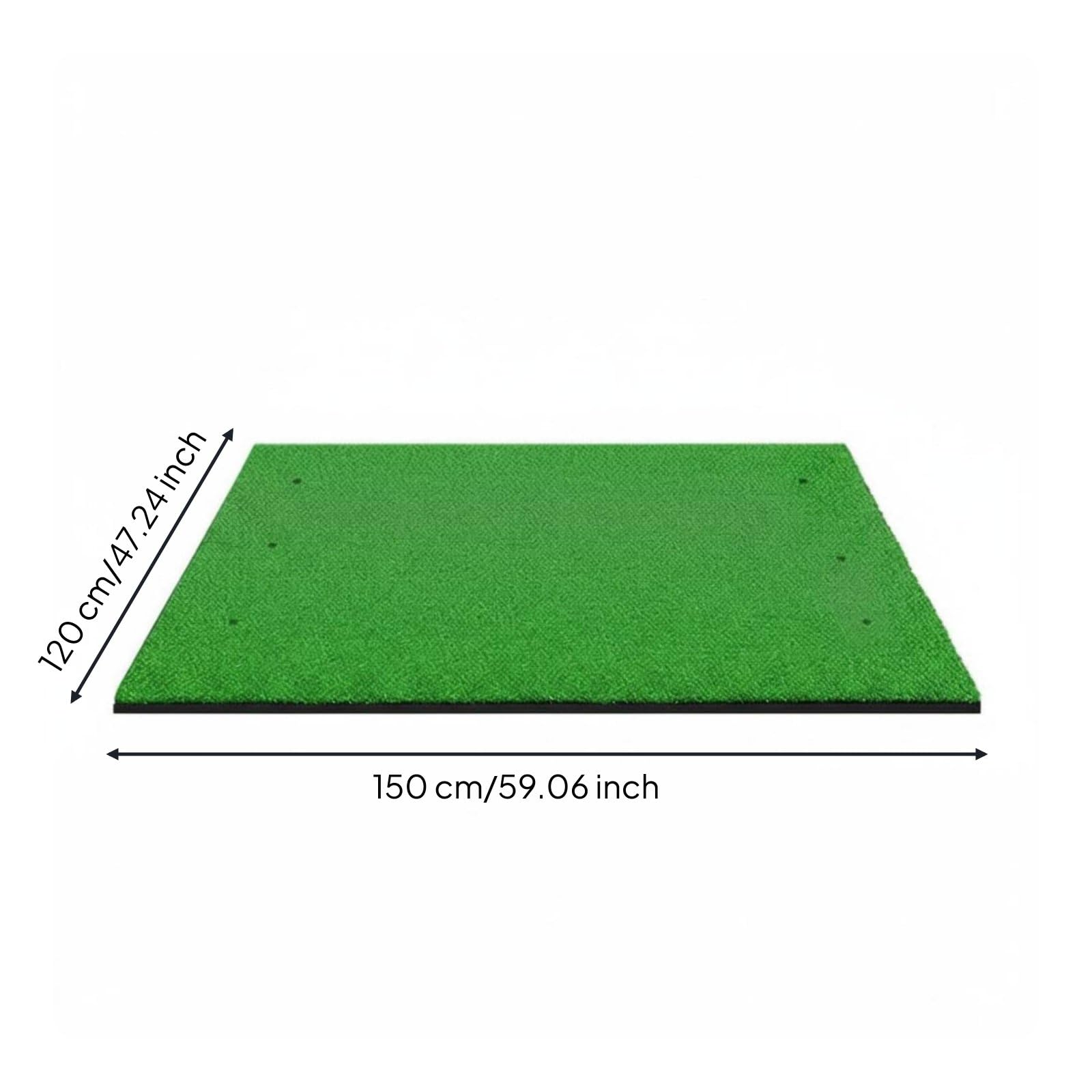 Baoblaze Alfombra de Entrenamiento de Golf Tapete Práctica Colchón Golpeo Base EVA Capa Estable Que No Se Mueve Césped Artificial Adecuada para Entrenamiento, 120 150cm, Césped PP