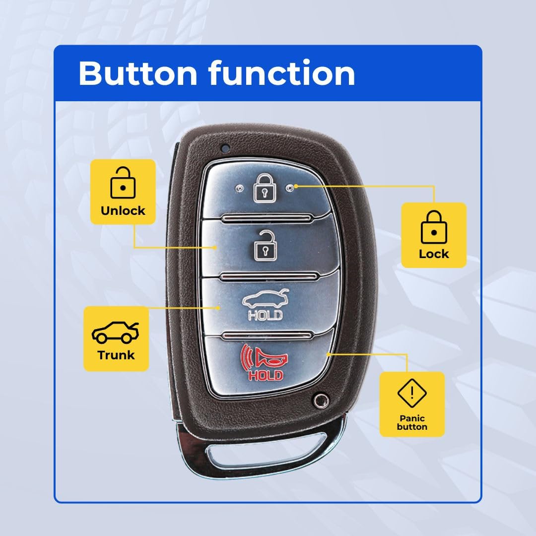Replacement Key Fob Compatible with 2015-2017 Sonata Key Fcc CQOFD00120 Part Number 95440-C1000 95440-C1001