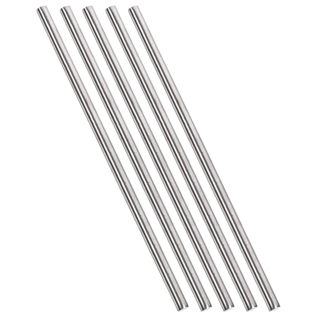 PATIKIL Aste Acciaio INOX 304 6mm x 300mm Barre Rotondo 5pz