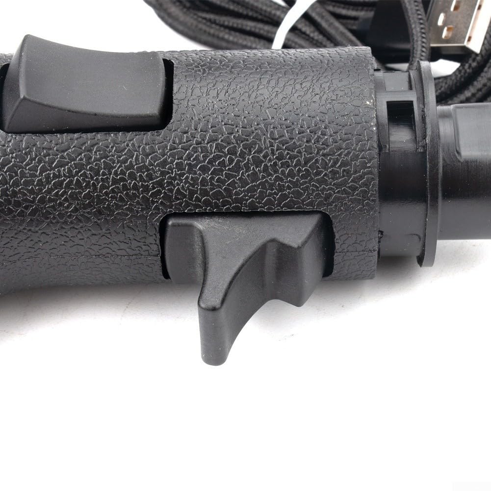 Palanca de cambios de tres botones de alta sensibilidad para Logitech G27 G29 para Thrustmaster Th8a Th8s Leistat A7, accesorio de simulador de rueda de carreras, plástico ABS negro, rendimiento