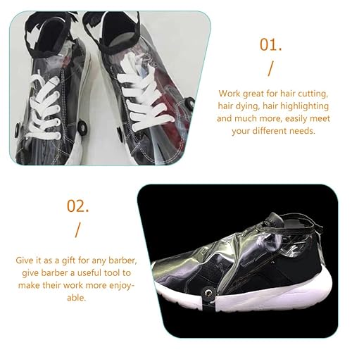 Miniatura 6 de KALLORY Fundas de silicona para zapatos de peluquería para estilista, protectores transparentes antideslizantes para zapatos para salón al aire libre