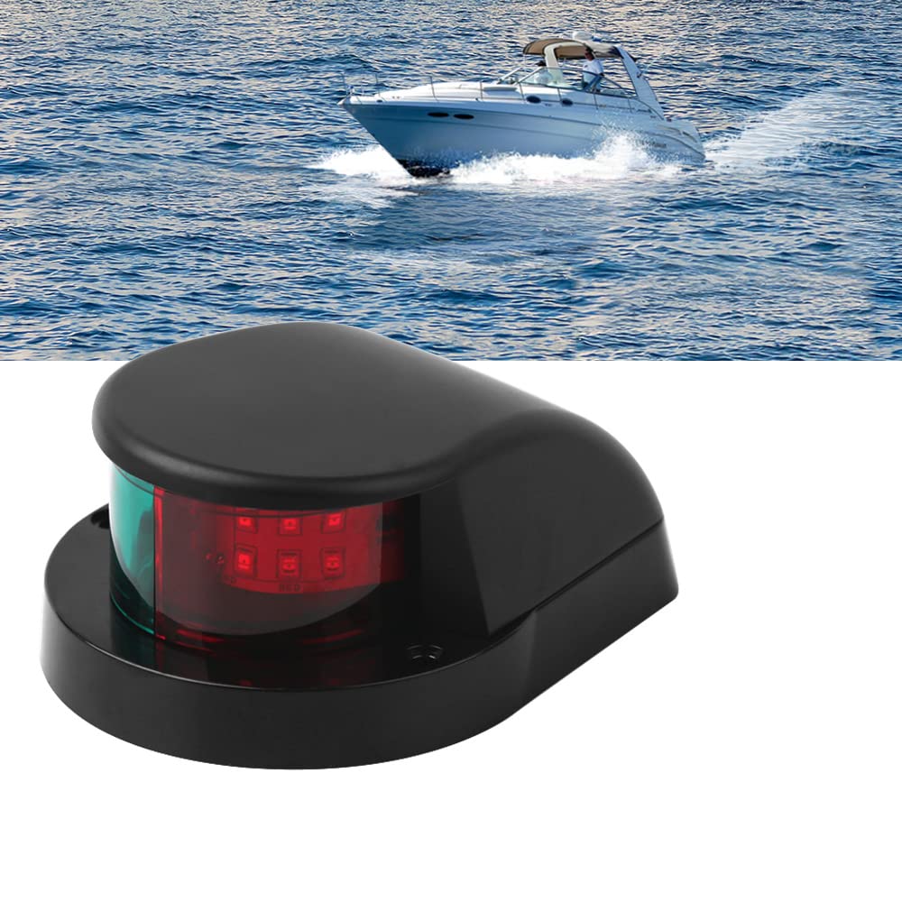 Osinmax Boat Navigation Light, LED Bow Light for Boat,Marine LED Navigation Lights. Perfect Boat Front Light to Small Boat and Pontoon (Black)