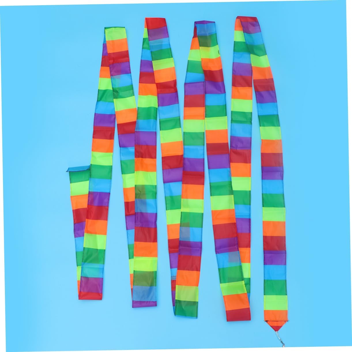 10m Giant Kite Tail Streamer Bulk for DIY Flying Rainbow Twirler Stick