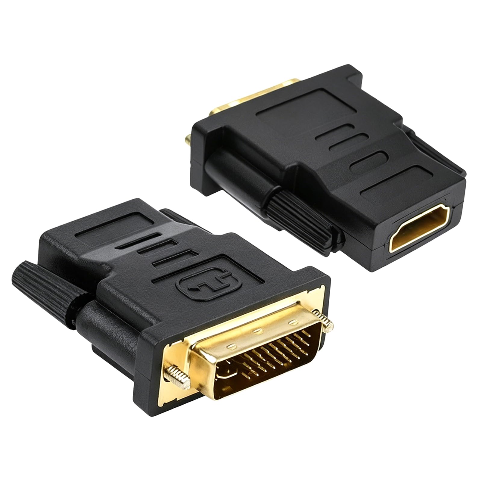 Adaptateur DVI vers HDMI 24+1, DVI-D mâle à femelle, contacts plaqués or pour PC, moniteurs, TV