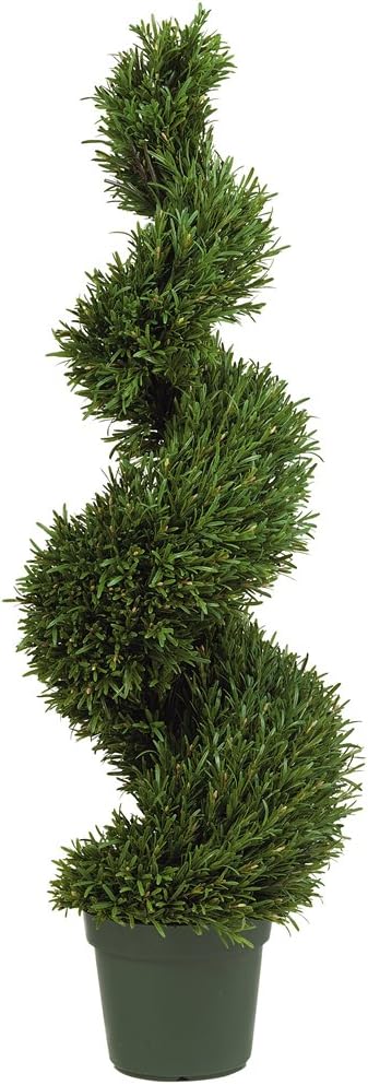 Nearly Natural 4ft. Rosemary Spiral Silk Tree (Indoor/Outdoor)