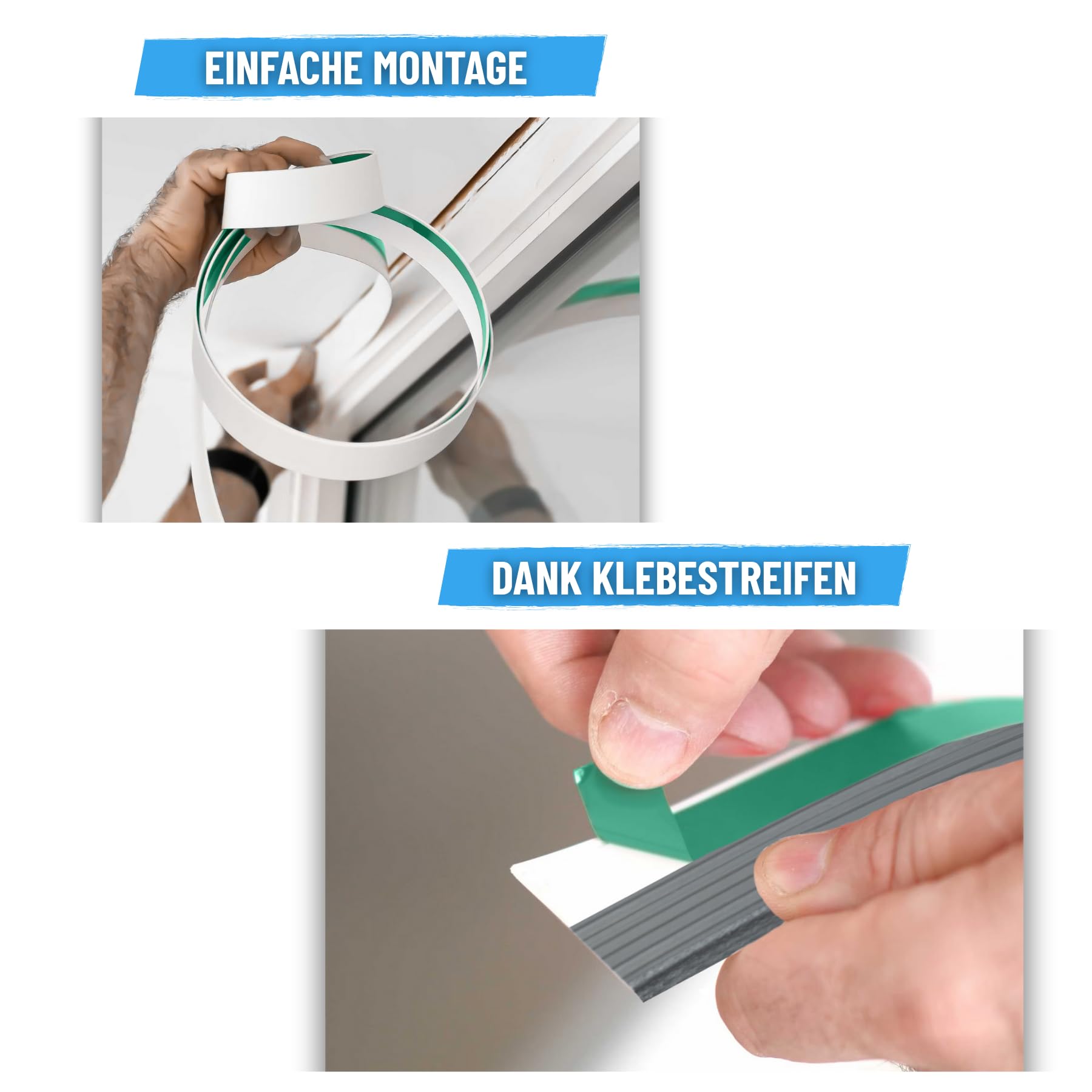INTRA-TEC Fensterleiste Kunststoff Anthrazitgrau-glatt 30 mm breit - 6 m lang | Selbstklebend mit Schaumklebeband | 2,5 mm Stark | Für Innen & Außen | Flachleisten Hart-PVC Wetterfest