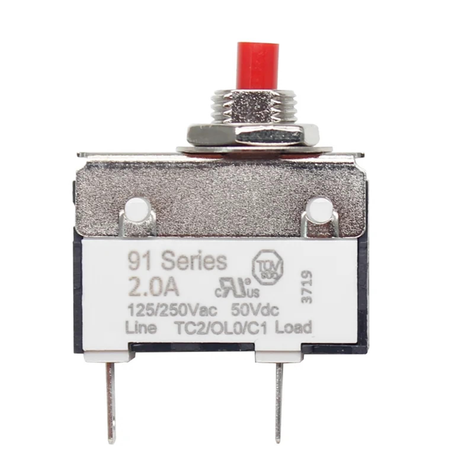AVSBBYEPS 91 Series 2.0A Miniature Circuit Breaker with Overload Protector Switch(2A)