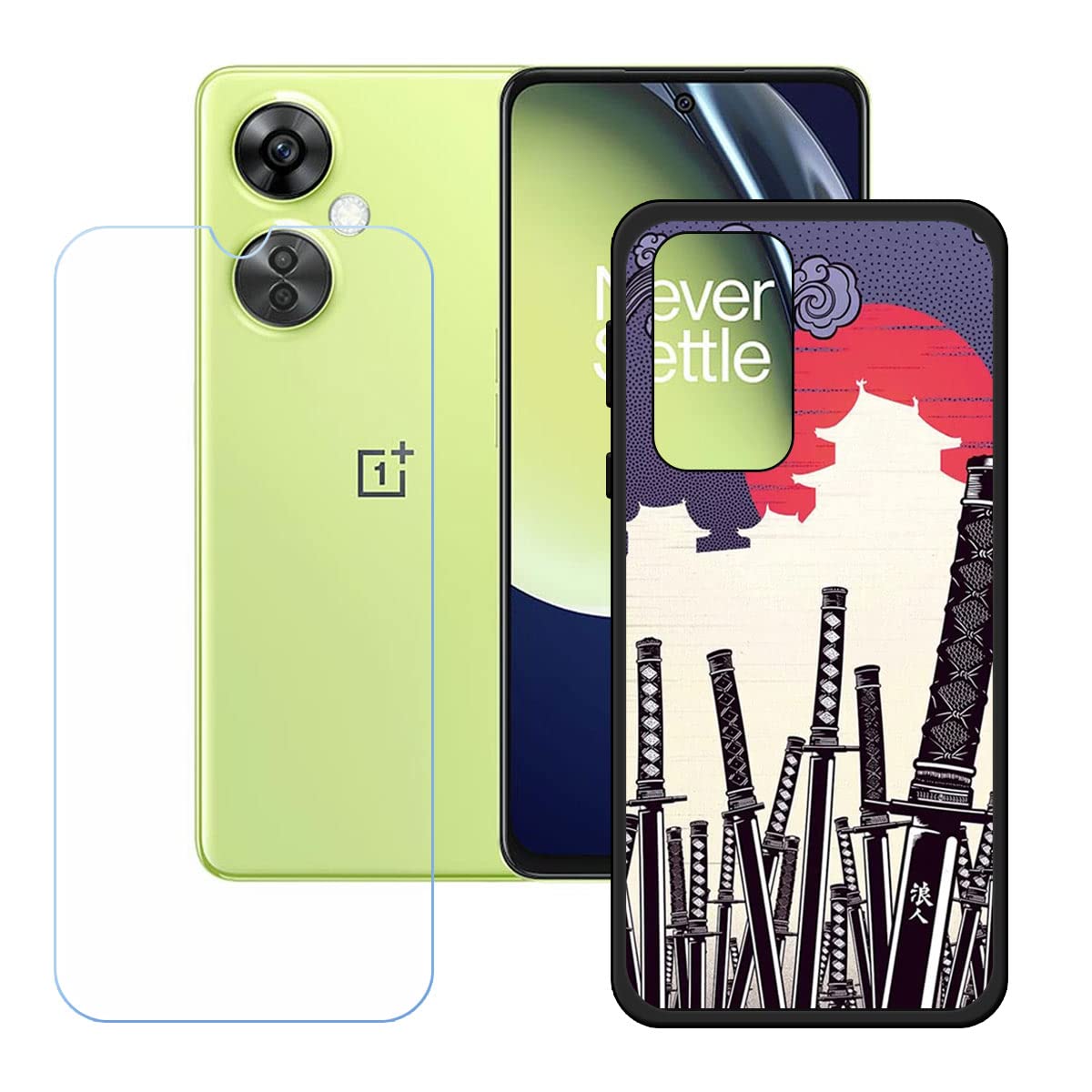 WFTE OnePlus Nord CE 3 Lite 5G Phone Cover Soft TPU Ultra Thin Elegant
