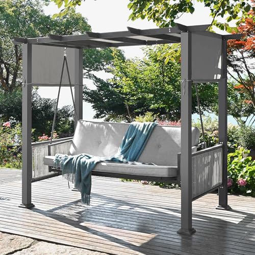 Pamapic Convertible Porch Swing Bed
