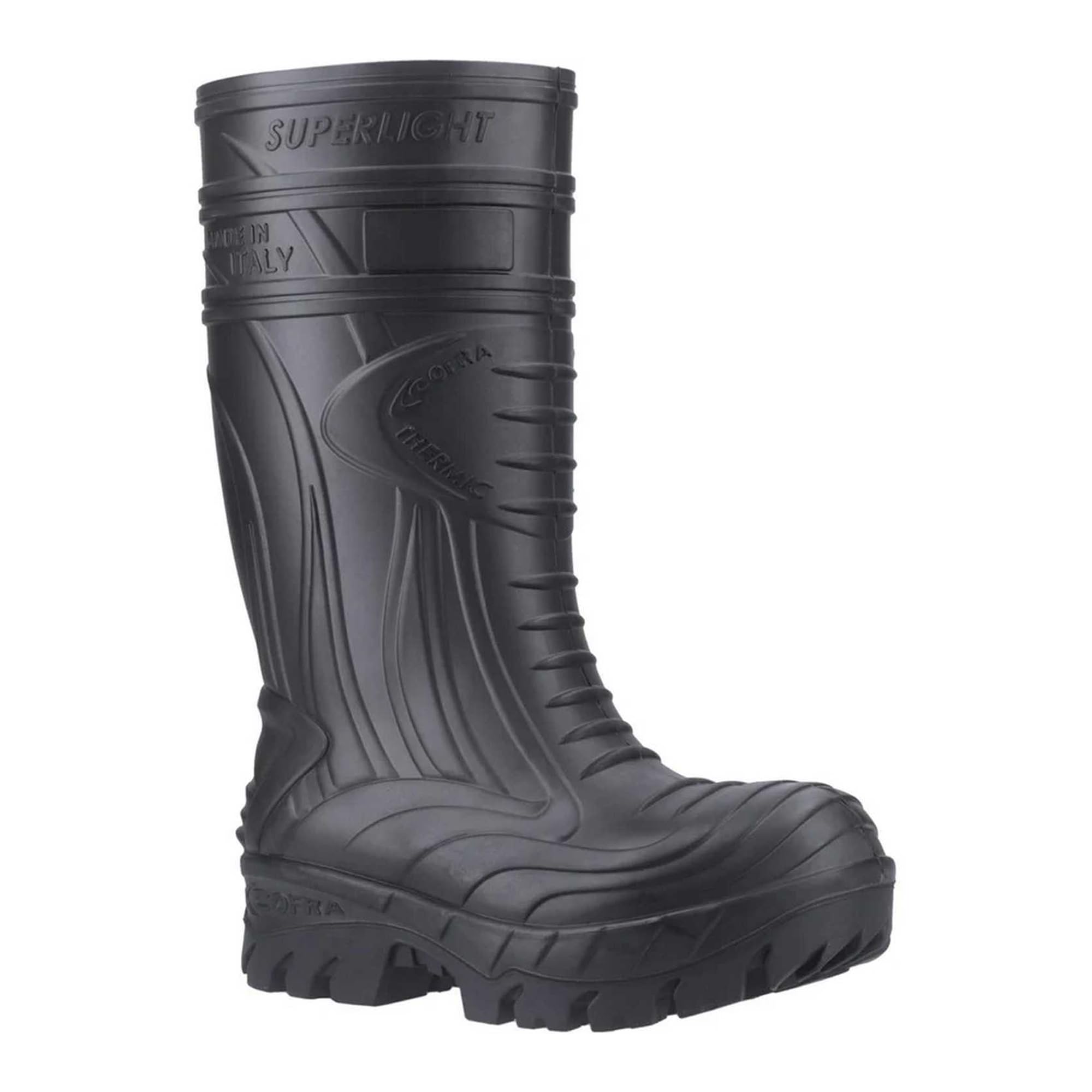 COFRA THERMIC BLACK S5S MET MISURA STIVALE PU/GOMMA ANTISTATICO Scarpa da lavoro antinfortunistica termica isolante dal freddo