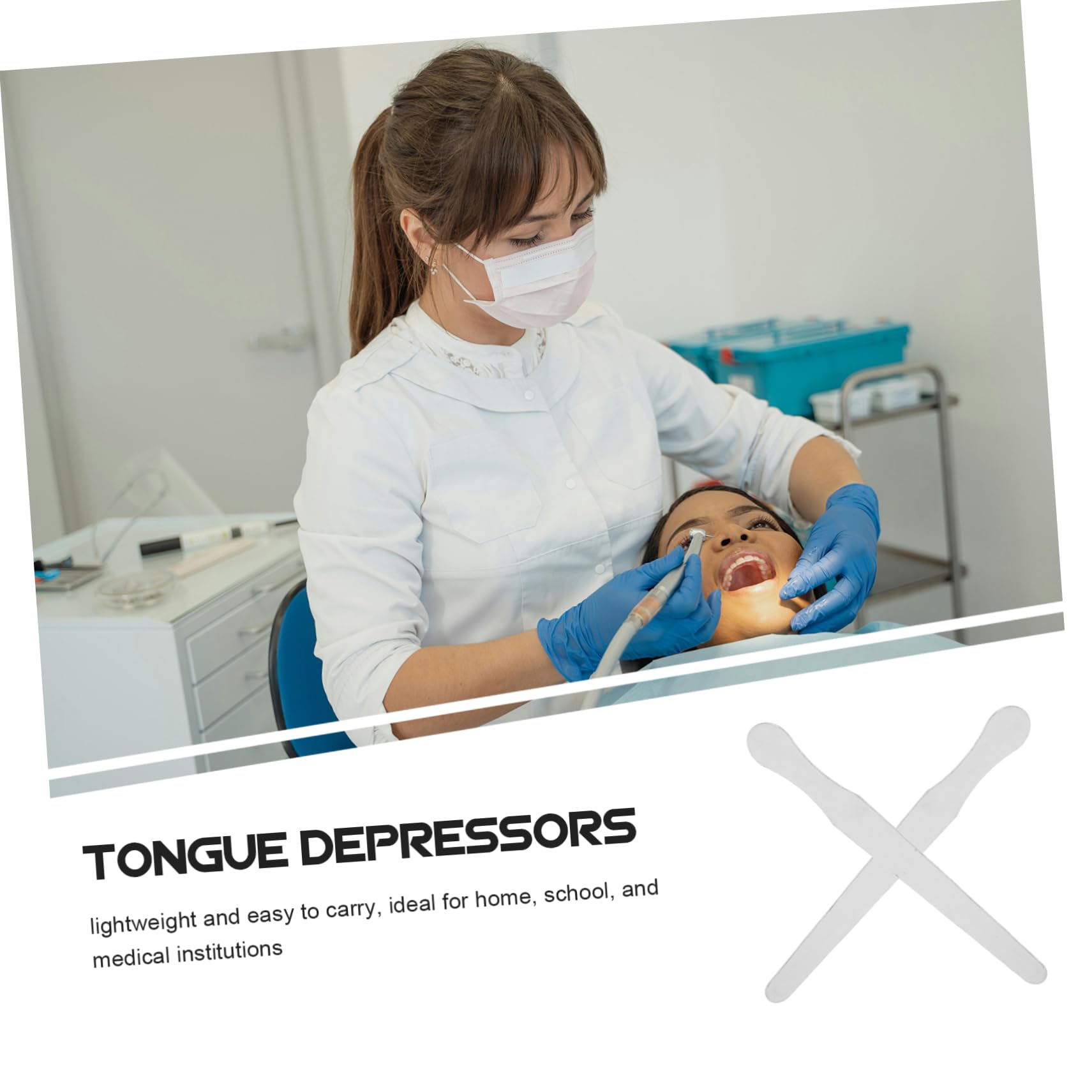 Hohopeti Depresores Linguales 20 Diseño Portátil y Seguro de Acero Inoxidable para Niños y Adultos Ideales para Exámenes Médicos y Terapia del Habla