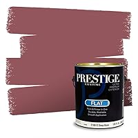 Vista 80 de Pintura interior + imprimación PRESTIGE, todo-en-uno, 1 galón, acabado plano, color comparable al Valspar* Royal Garnet*