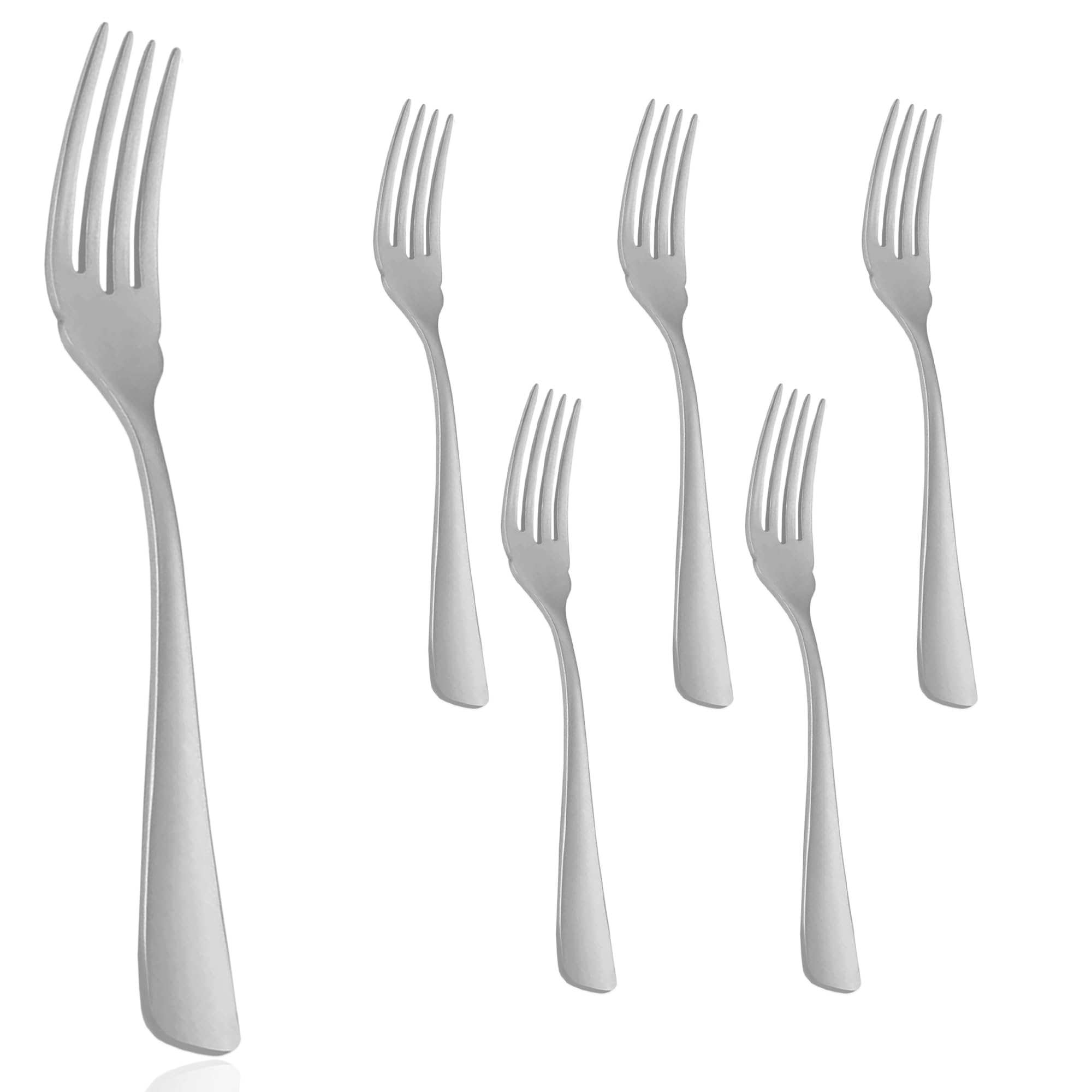 Tenedor de pescado de acero inoxidable 6 piezas tenedore especiales para pescado duradero con acabado espejo apto para lavavajillas diseño moderno