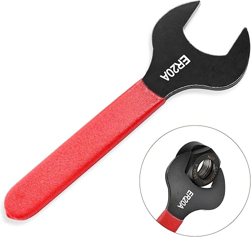 Miniatura 4 de Hordion 1 llave de portabrocas para torno ER20A tuerca de sujeción, llave inglesa de 1.181 in