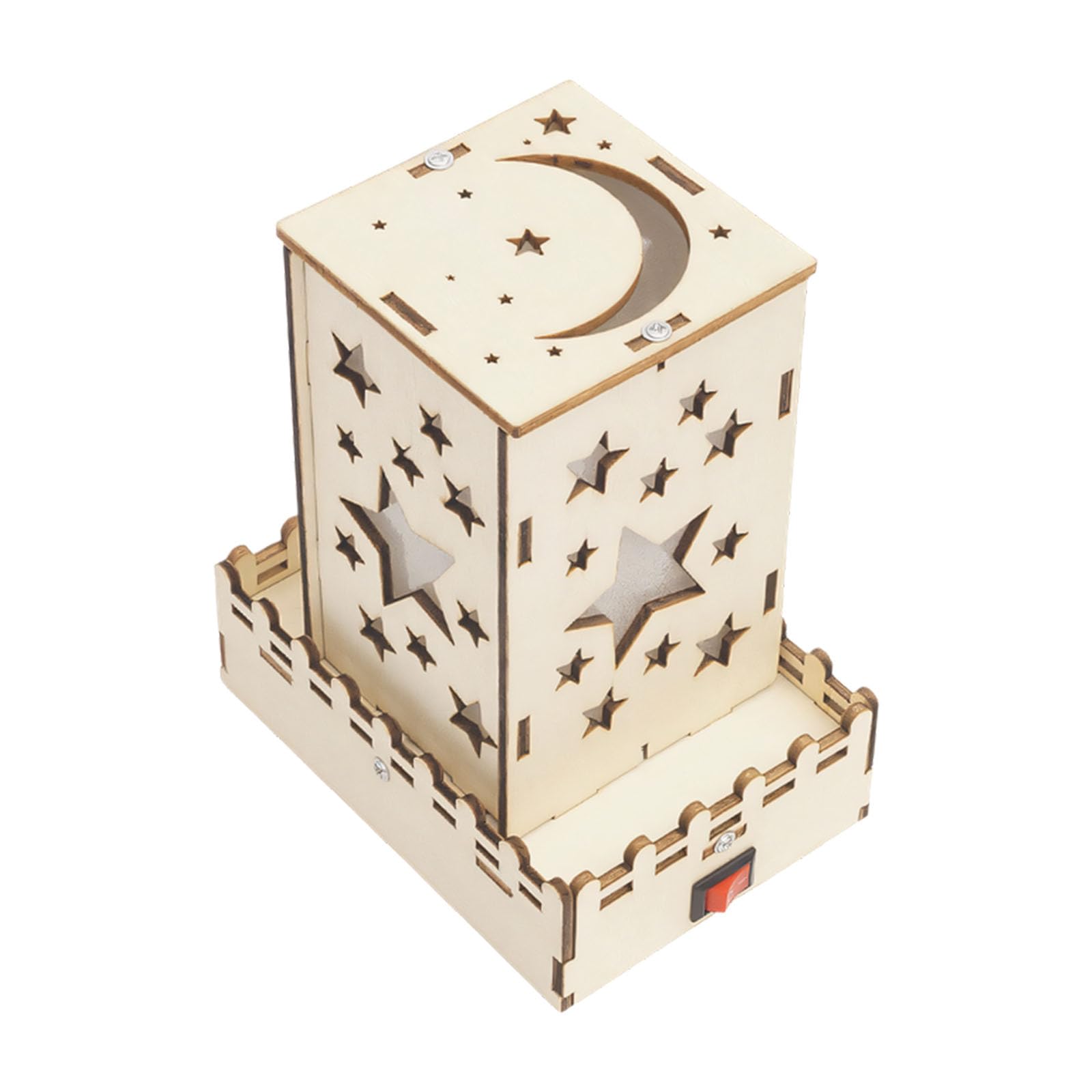 Ljmyy Educational Wooden Science Building Toy with Automatic Color Changing Night Light for Learning and Hands On Fun