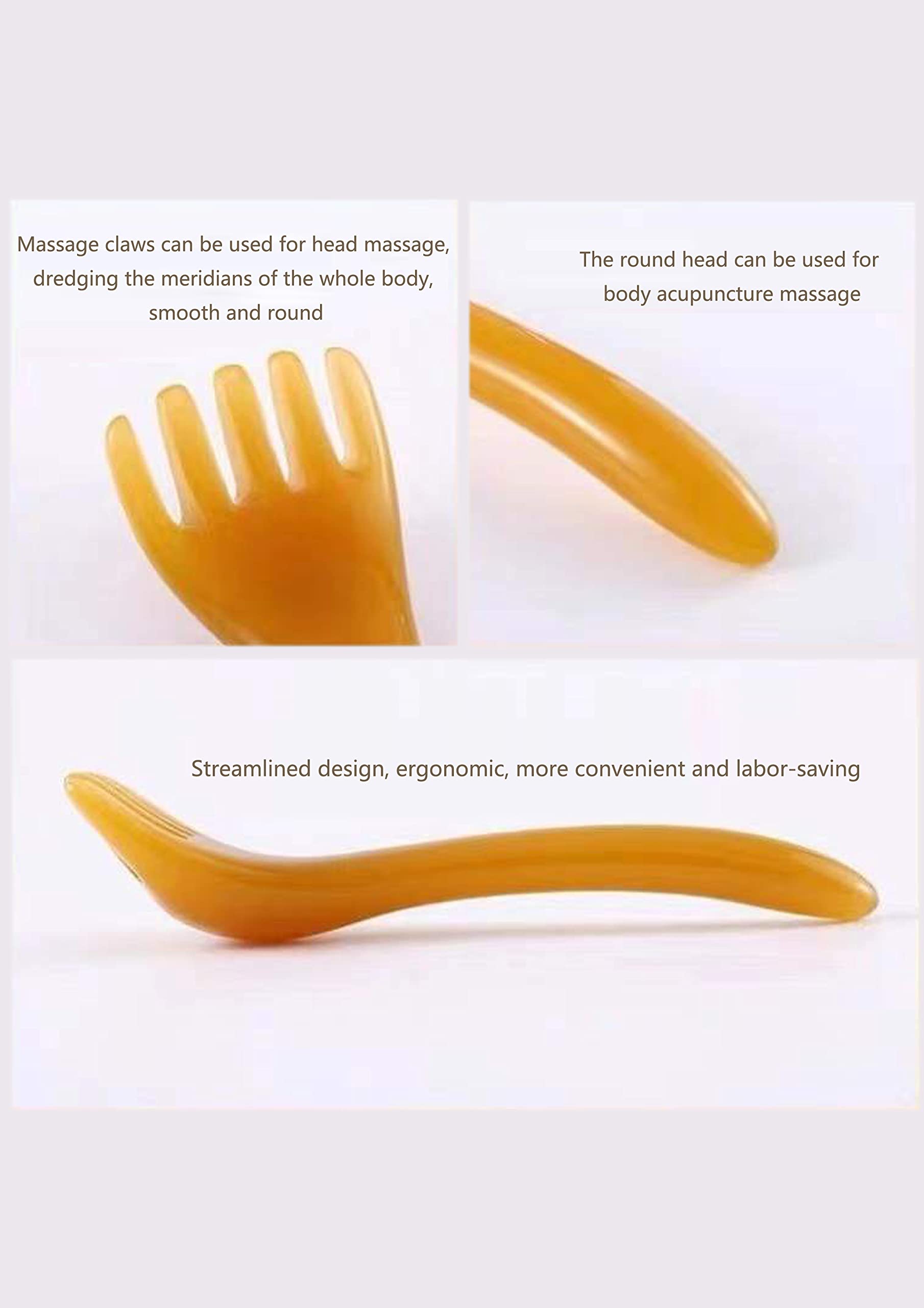 Masajeador de cuero cabelludo Gua Sha, masajeador de espalda, rascador de cabeza, portátil, masajeador de cabeza de spa para relajación profunda, regalos para mamá y papá, se puede utilizar