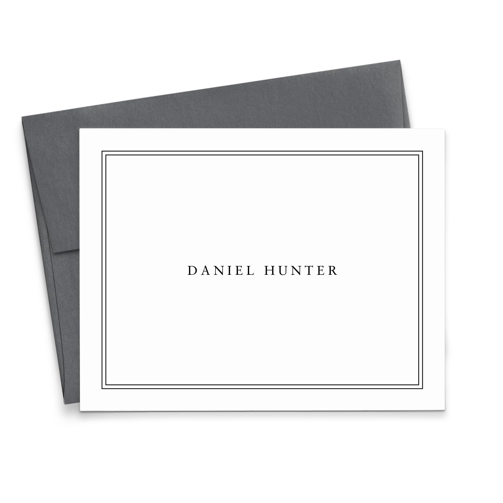 Modern Pink Paper Elegant Border Cards