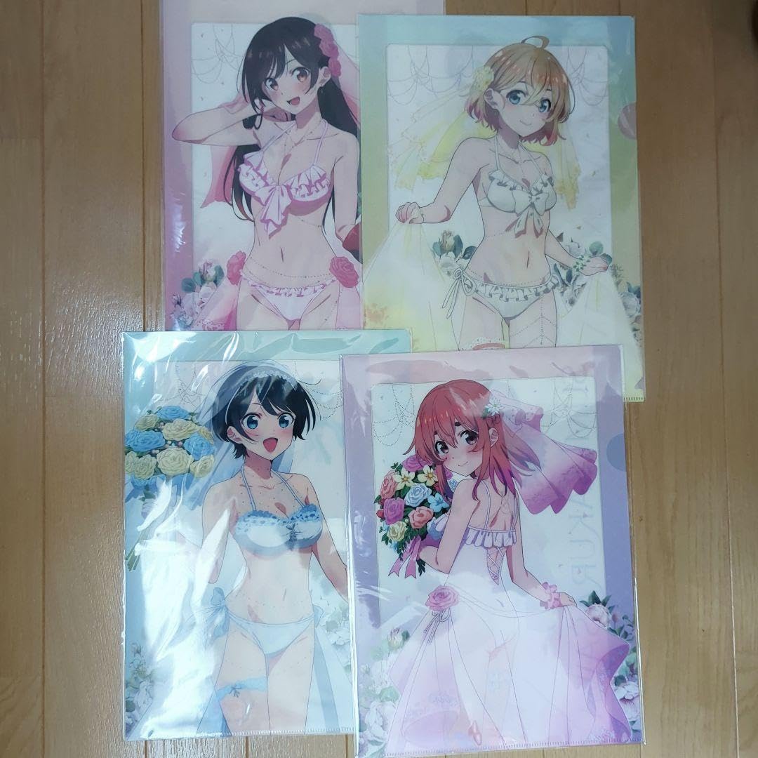 Amazon.co.jp: 1 * かのかり4枚ウエディング水着A4クリアファイル彼女