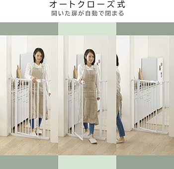 Amazon.co.jp: アイリスプラザ ペットゲート ドア付き ハイタイプ