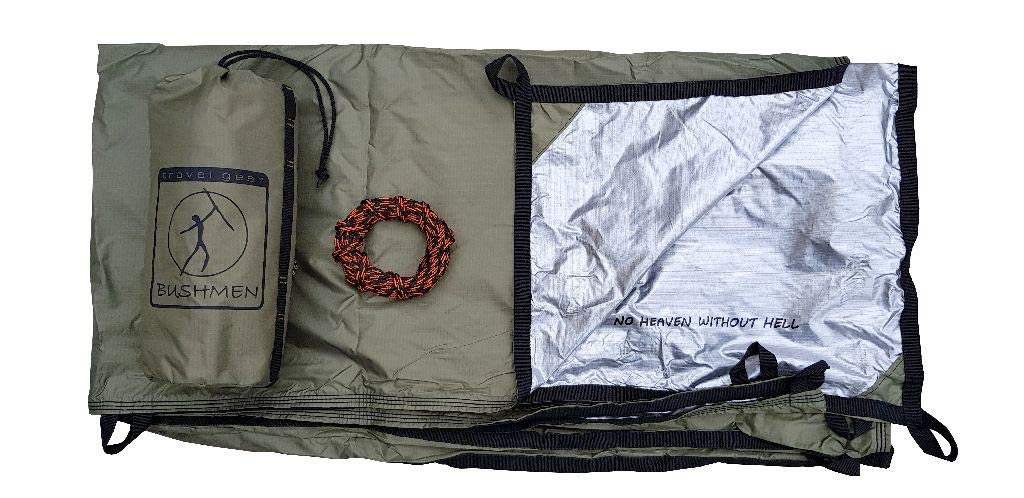 Bushmen Thermo Tarp 4 x 4 Meter, Regendach, Isolierung Hitzeschutz, Kälteschutz