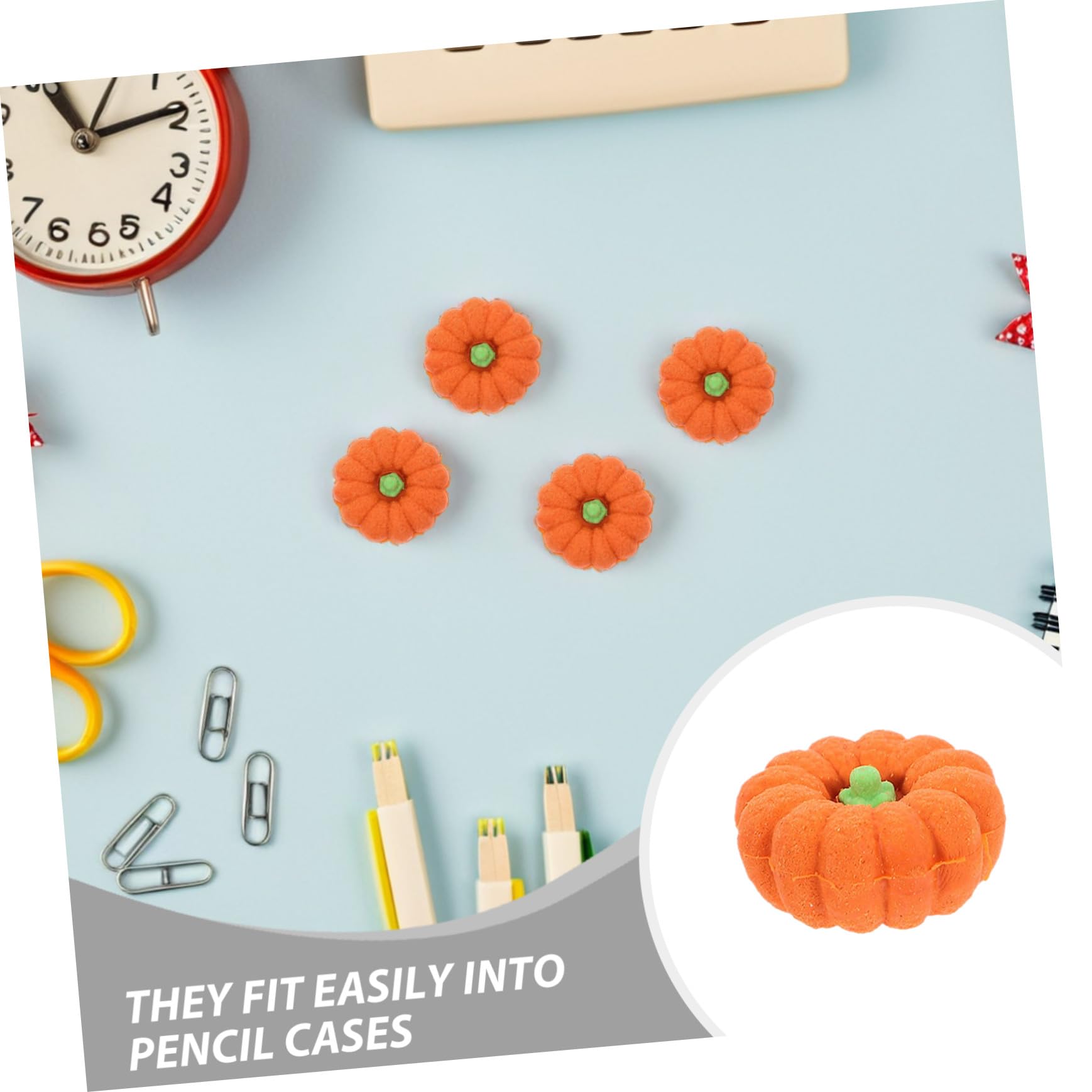 ORFOFE 80 Di Gomma 3D Per La Scuola Mini Gomme Da Cancellare A Forma Di Zucca Gomme Divertenti Per Matite A Forma Di