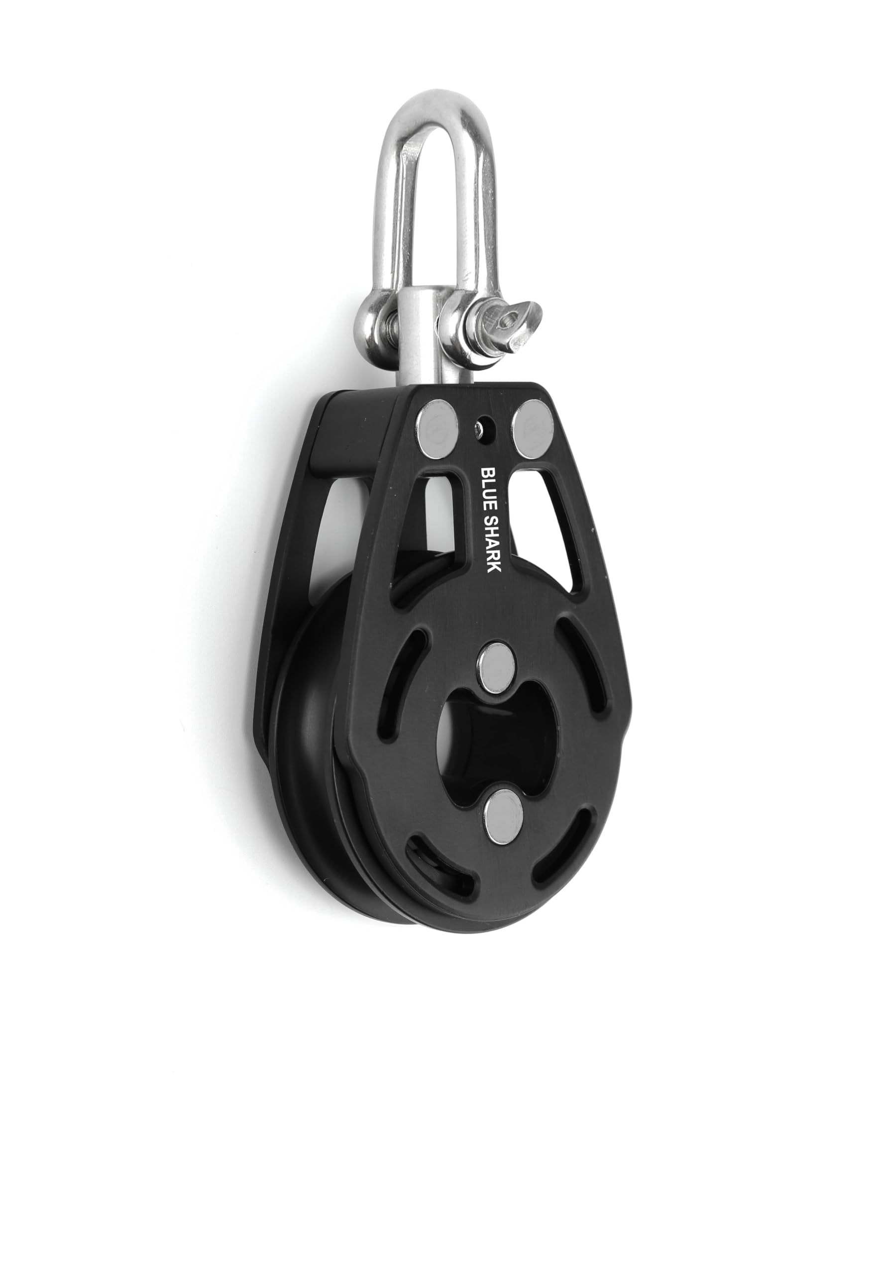 Blue Shark 2310 Blocs de poulie à voile pivotant simple de 57 mm, ligne jusqu'à 12 mm