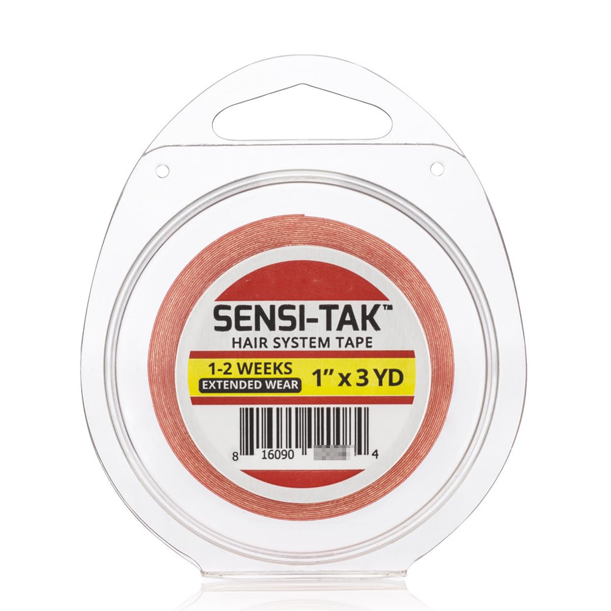 Cinta adhesiva de doble cara Sensi-Tak de 3 yardas para pelucas, tupés (1 pulgada x 3 yardas)