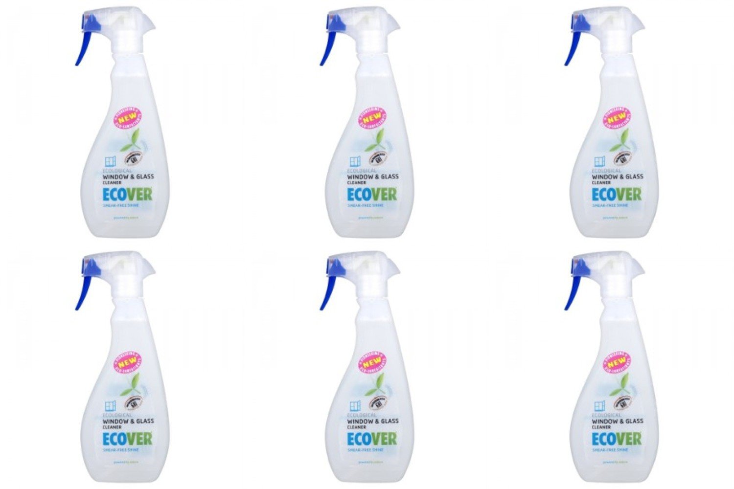 (6 PACK) - Ecover - Window & Glass Cleaner | 500ml | 6 PACK BUNDLE
