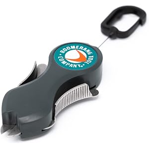 Boomerang Tool Company SNIP Fishing Line Cutters with Retractable Tether and Stainless Steel Blades that Cut Braid, Mono and Fluoro Lines Clean and Smooth!