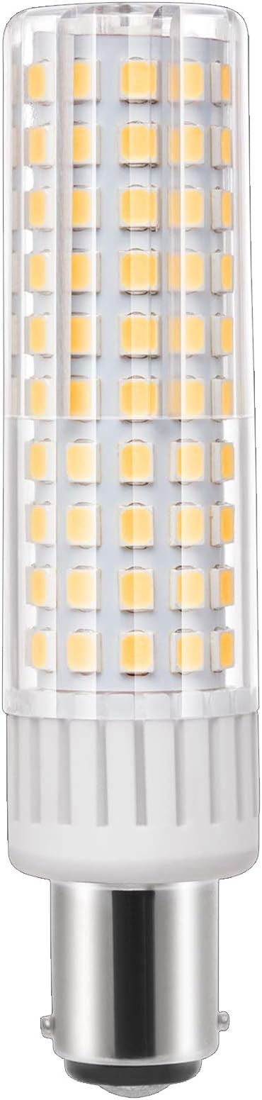 Bqhy BA15D LED Light Bulbs 8.5W 100W Halogen Equivalent 1105LM Natural Warm White 3000K BA15D Base Bulbs for Chandelier Wall Sconce(Pack of 1)