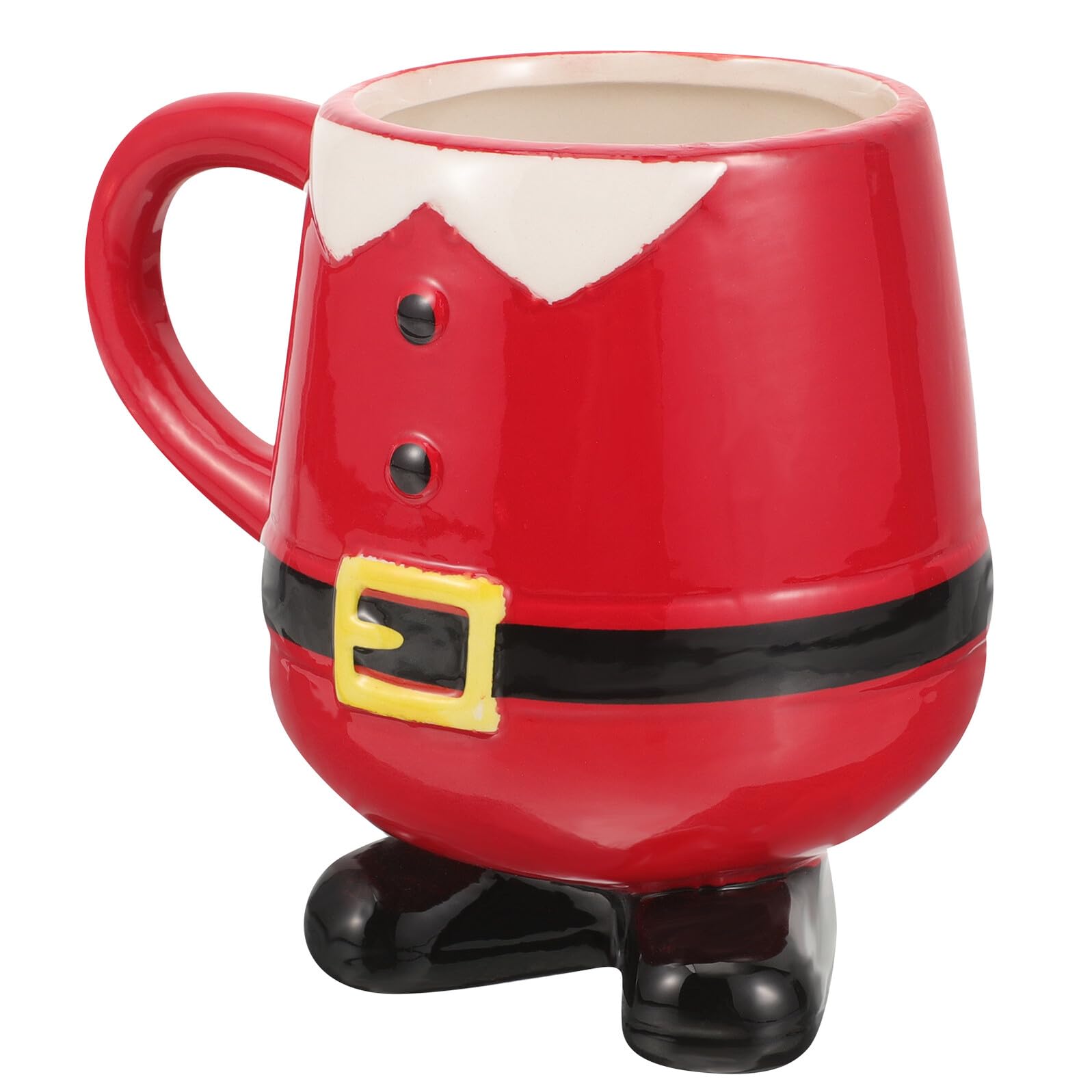 VALICLUD Copa de Papá Noel Taza Navideña Adorable de Cerámica para Fiesta de Navidad Diseño de Papá Noel Obsequio Navideño Hogar