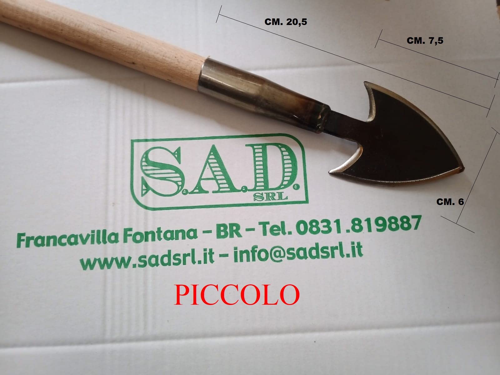 Vanghetto Per Tartufi Professionale A Lancia Piccolo - Manico In Faggio 60 Cm, Acciaio Hardox - Foto 11